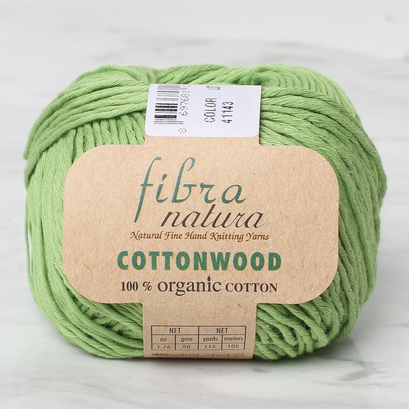 Fibra Natura Cottonwood Knitting Yarn, Green – 41143