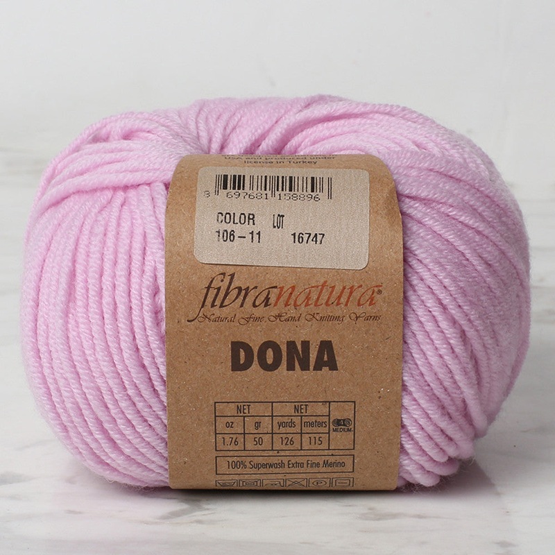 Fibra Natura Dona Knitting Yarn, Light Pink – 106-11