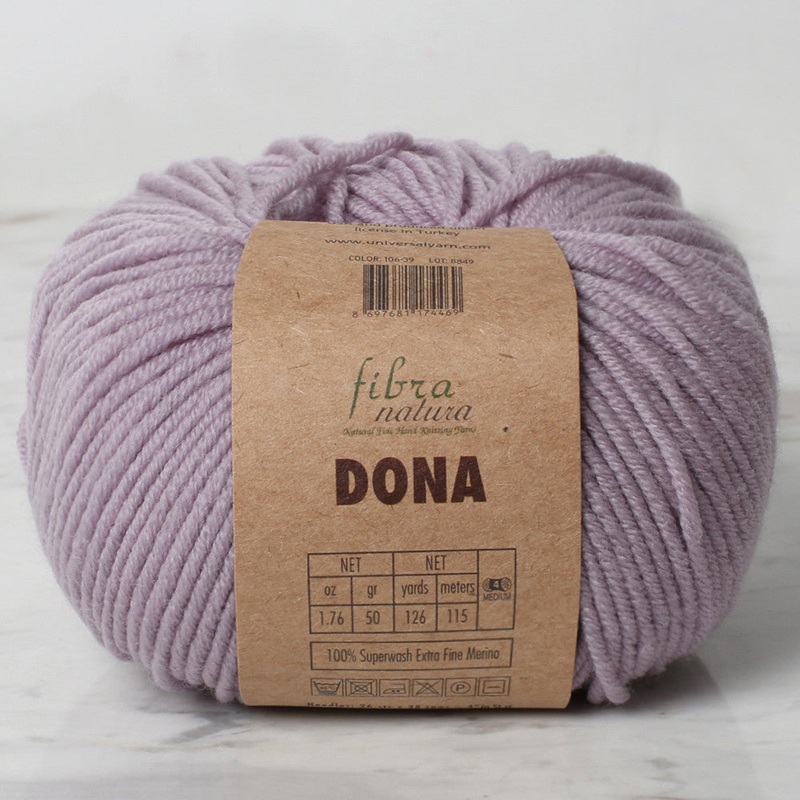 Fibra Natura Dona Knitting Yarn, Lilac – 106-39