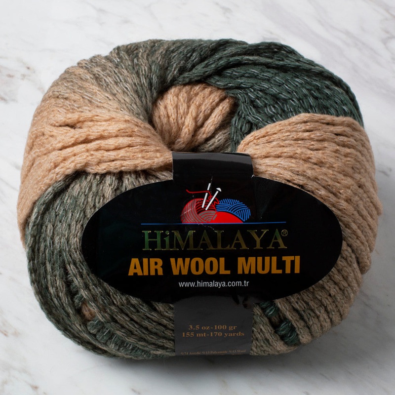 Himalaya Air Wool Multi Yarn, Variegated Color – 76128