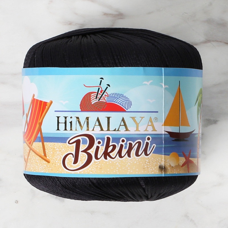 Himalaya Bikini Knitting Yarn, Black – 80612
