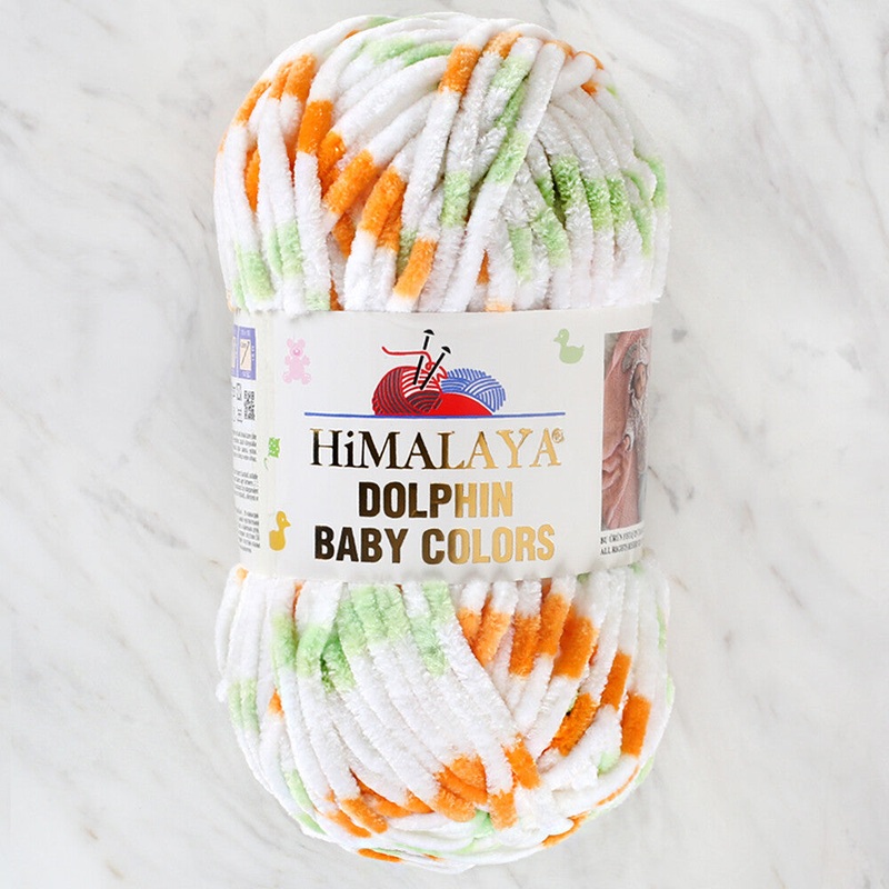 Himalaya Dolphin Baby Colors Chenille Yarn, Variegated – 80401