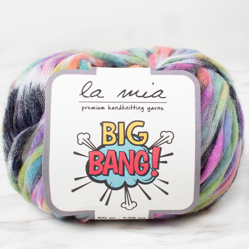 La Mia Big Bang Knitting Yarn, Variegated – LBB02