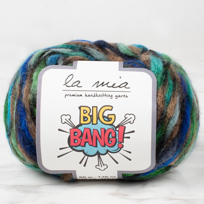 La Mia Big Bang Knitting Yarn, Variegated – LBN15