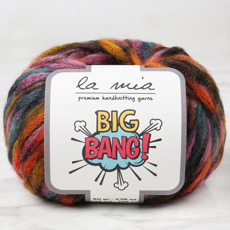 La Mia Big Bang Knitting Yarn, Variegated – LBN19