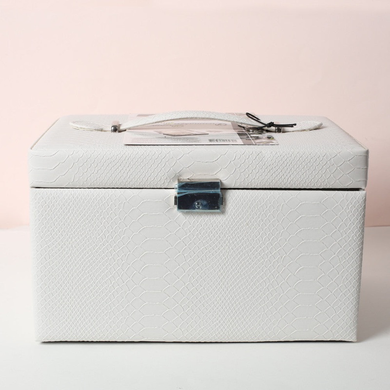 Loren All-Use Leather Box with Drawers, White – WB.622