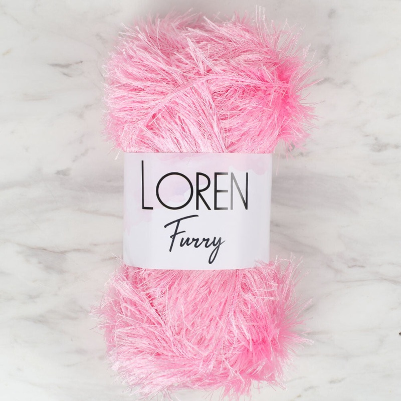 Loren Furry Knitting Yarn, Beige – RF014