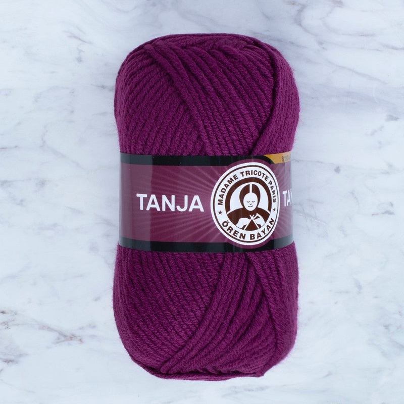 Madame Tricote Paris Tango/Tanja Knitting Yarn, Plum – 052