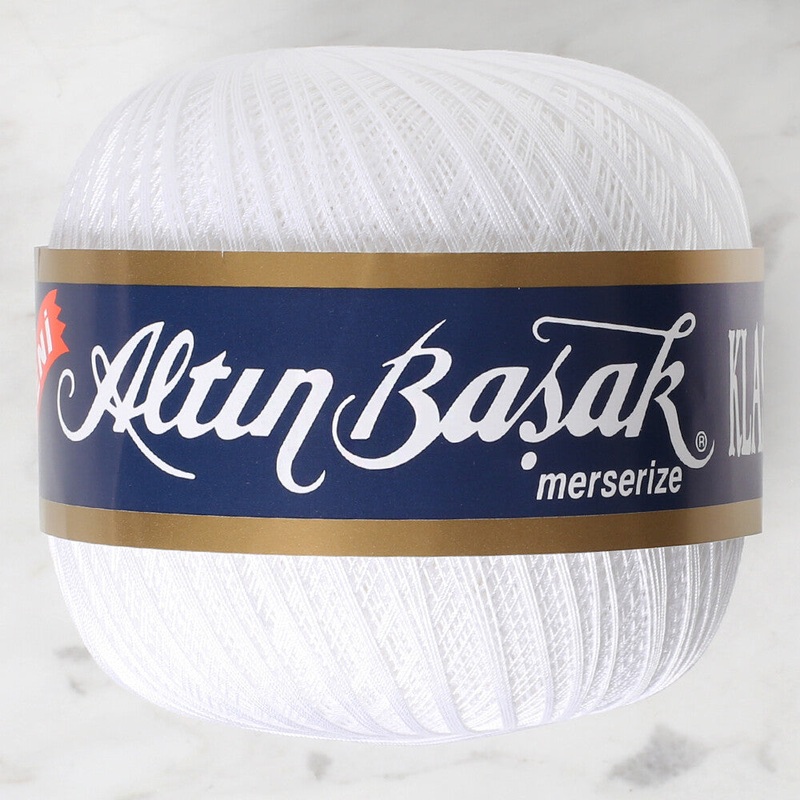 Altinbasak 100Gr Classic Lace Thread Ball  60 No – White