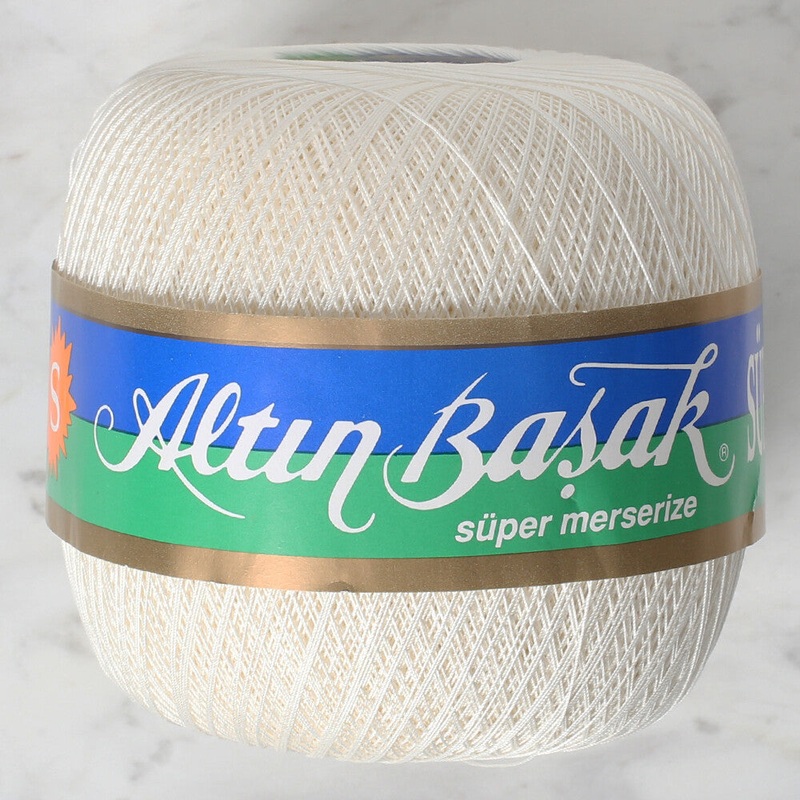 Altinbasak 100Gr Super Lace Thread Ball  70 No – Cream