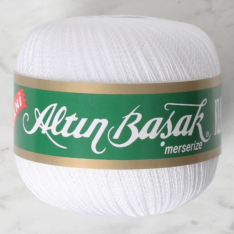 Altnbaak 100Gr Classic Lace Thread Ball  70 No – White