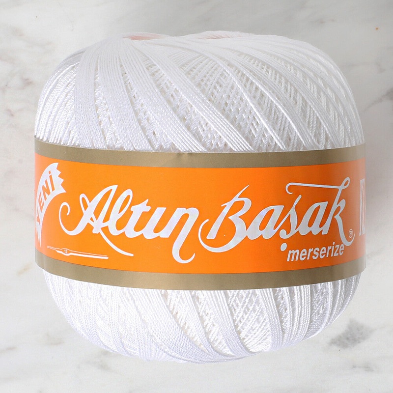 Altnbaak 100Gr Classic Lace Thread Ball  Ball 30 No – White