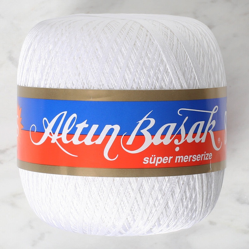 Altnbaak 100Gr Super Lace Thread Ball  60 No – White