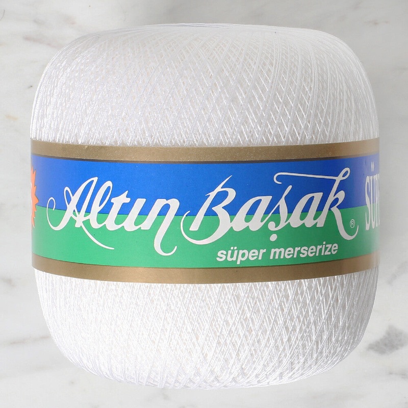 Altnbaak 100Gr Super Lace Thread Ball  70 No – White