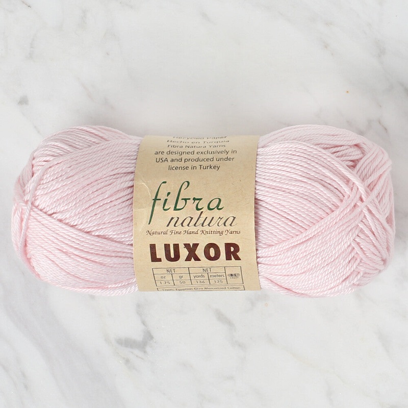 Fibra Natura Luxor Knitting Yarn, Light Pink- 105 – 04