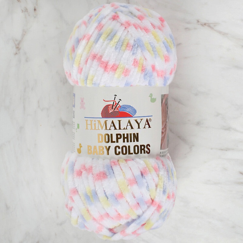 Himalaya Dolphin Baby Colors Chenille Yarn, Variegated – 80417