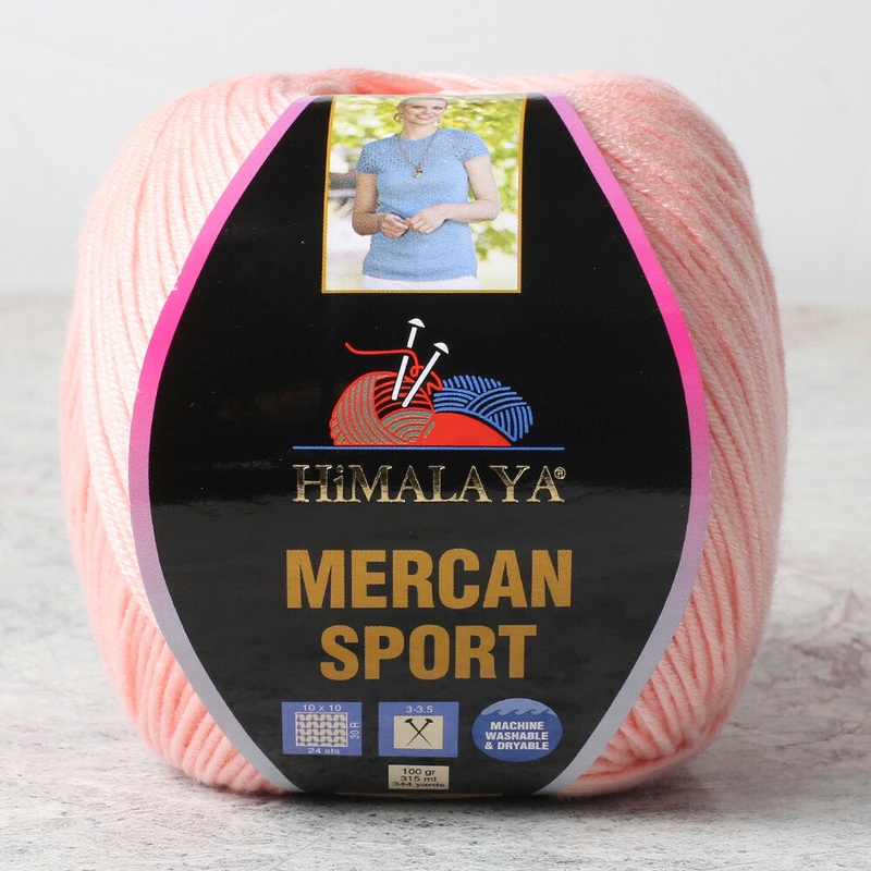 Himalaya Mercan Sport Yarn, Pinkish Orange – 101-04
