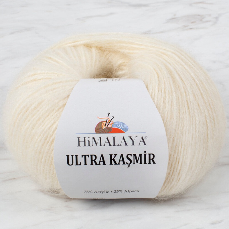 Himalaya Ultra Kamir Knitting Yarn, Cream – 56809