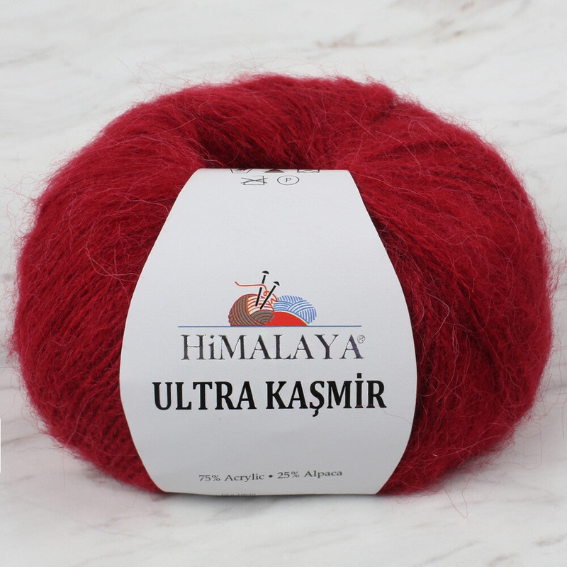 Himalaya Ultra Kamir Knitting Yarn, Dark Red – 56806