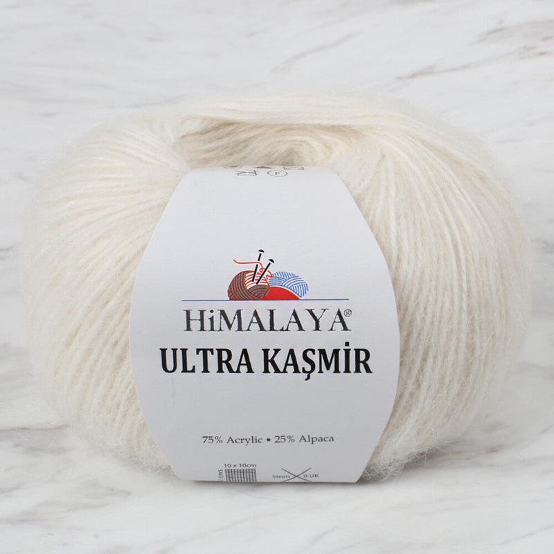 Himalaya Ultra Kamir Knitting Yarn, Ecru – 56808