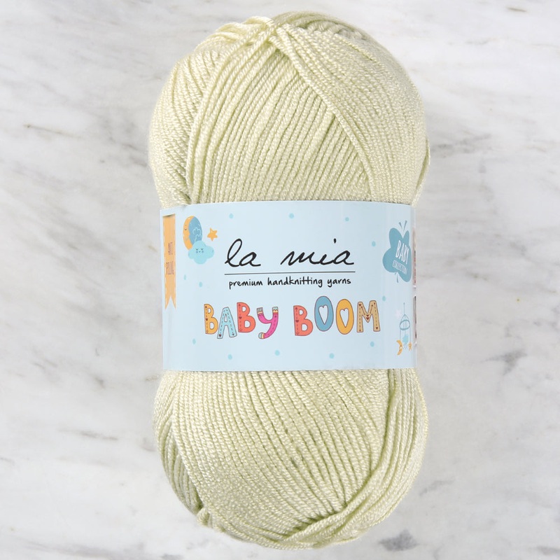 La Mia Baby Boom Knitting Yarn, Yellow – 1422
