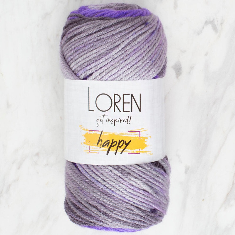 Loren Happy Knitting Yarn, Variegated – RH009