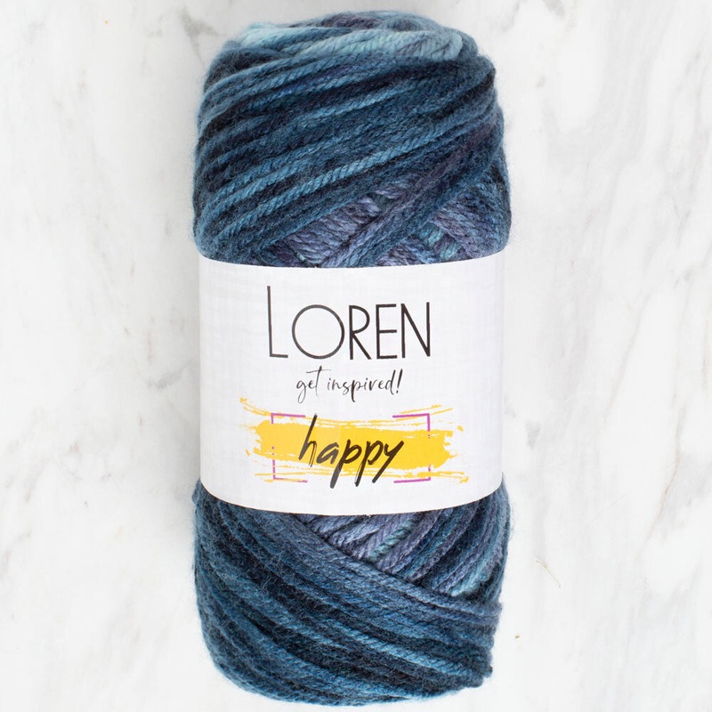 Loren Happy Knitting Yarn, Variegated – RH016