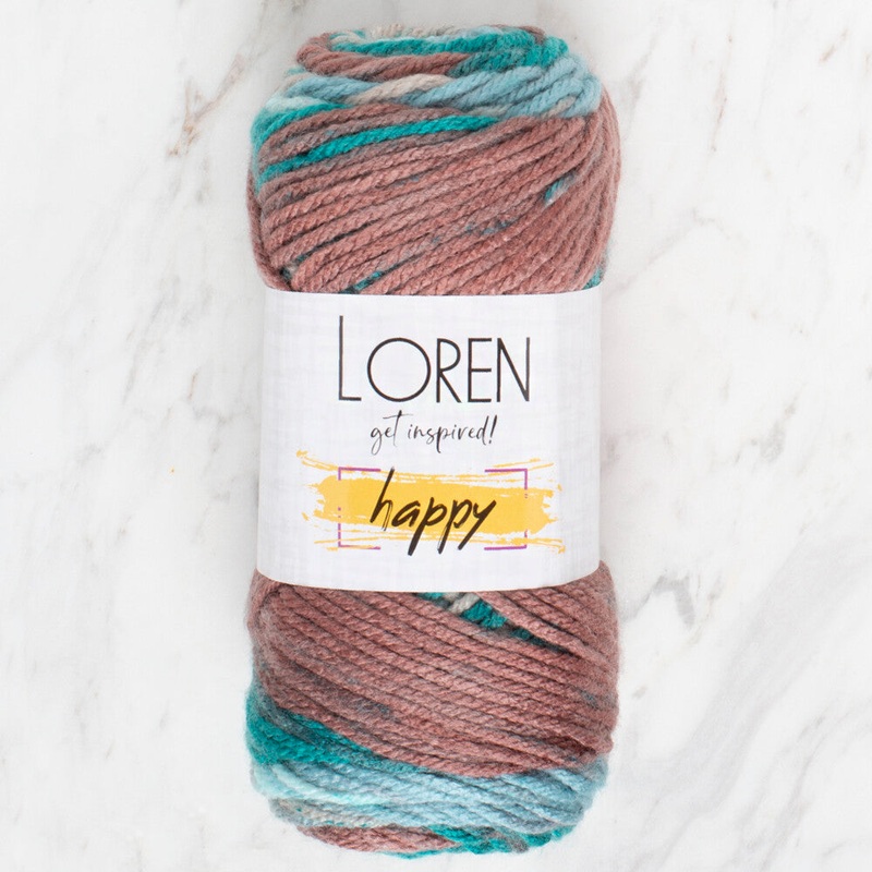 Loren Happy Knitting Yarn, Variegated – RH018