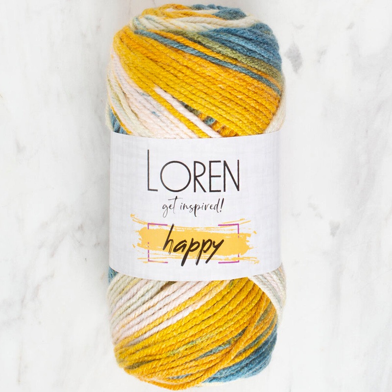 Loren Happy Knitting Yarn, Variegated – RH019
