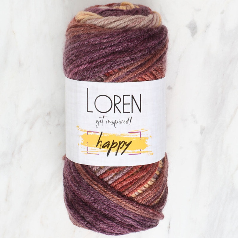Loren Happy Knitting Yarn, Variegated – RH020