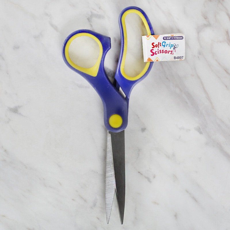 Loren Soft Grip Scissors with LED, Yellow – B4807