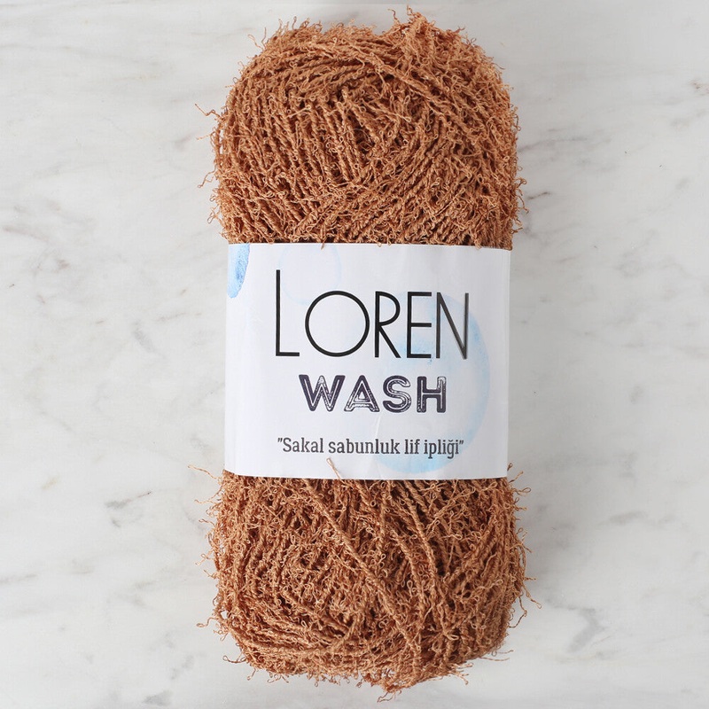 Loren Wash Knitting Yarn, Brown – R144