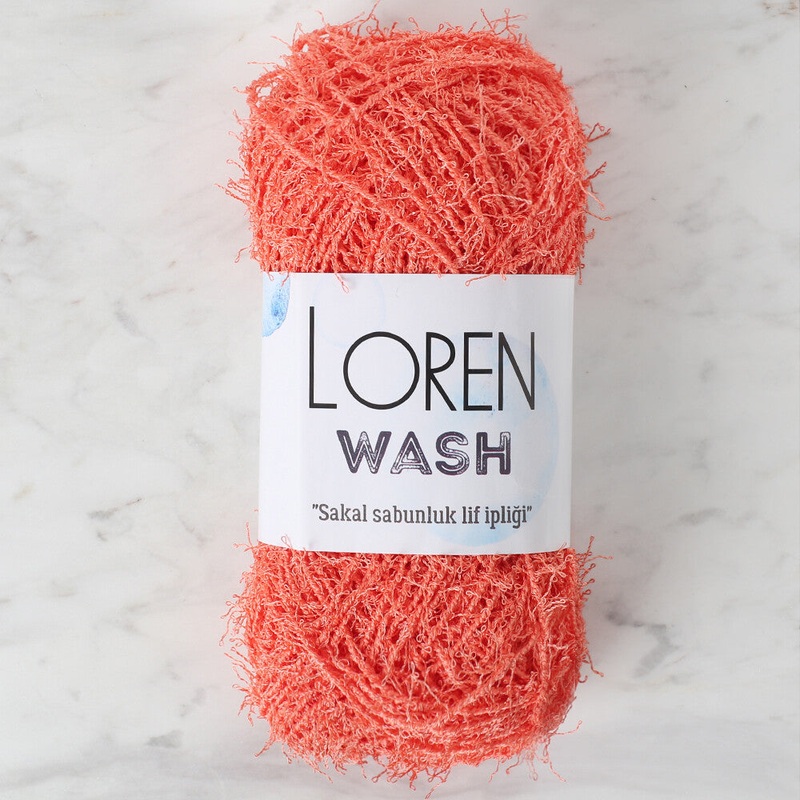 Loren Wash Knitting Yarn, Orange – R097