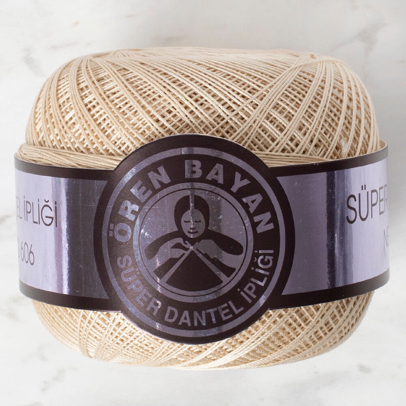Madame Tricote Paris 100Gr 3 Ply Super Lace Thread Ball  50 No – Cream
