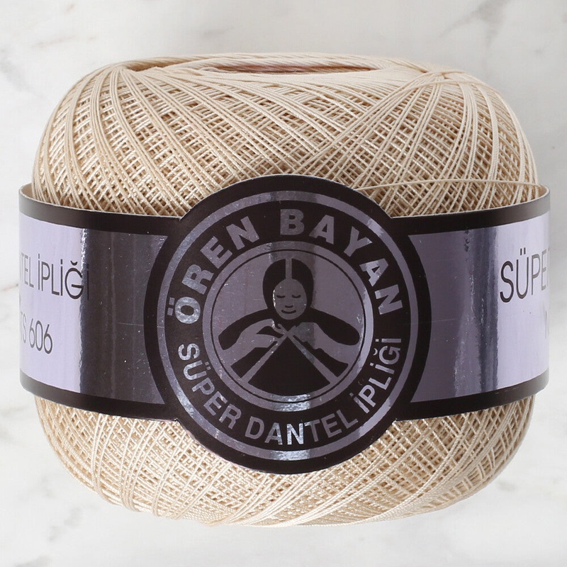 Madame Tricote Paris 100Gr 3 Ply Super Lace Thread Ball  60 No – Cream