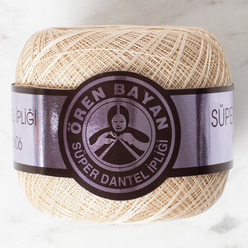 Madame Tricote Paris 100Gr 3 Ply Super Lace Thread Ball  70 No – Cream