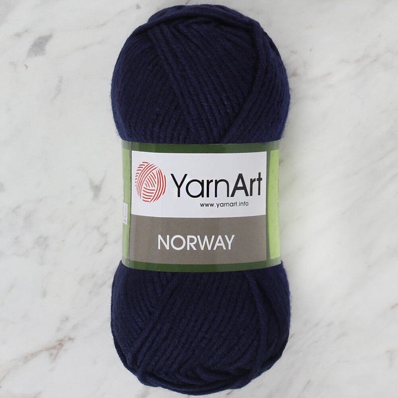 YarnArt Norway Knitting Yarn, Navy Blue – 227