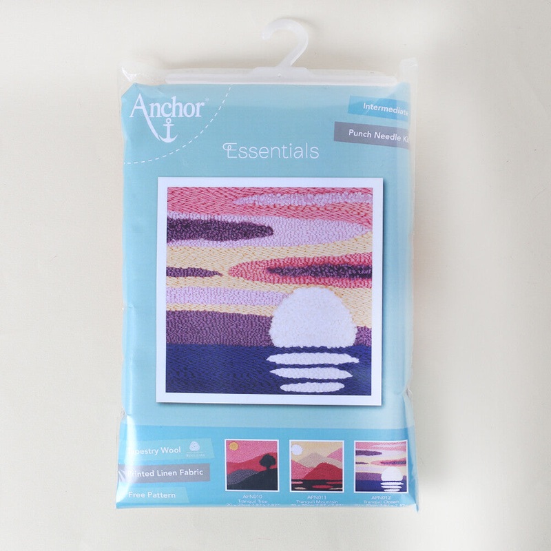 Anchor 15x15cm Punch Needle Tranquil Ocean Kit – APN012