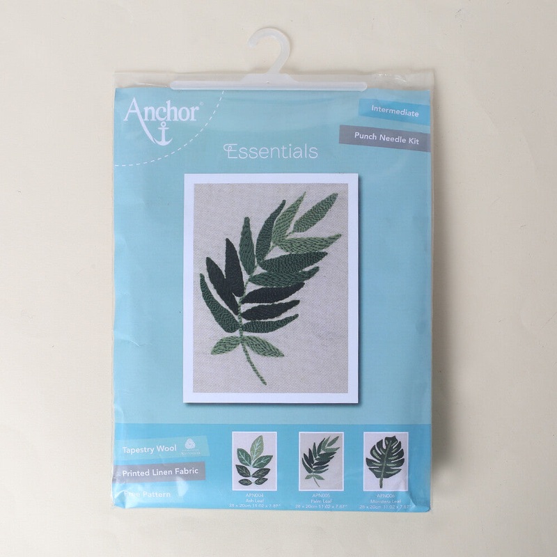 Anchor 20cm Punch Needle Palm Leaf Kit  – APN005