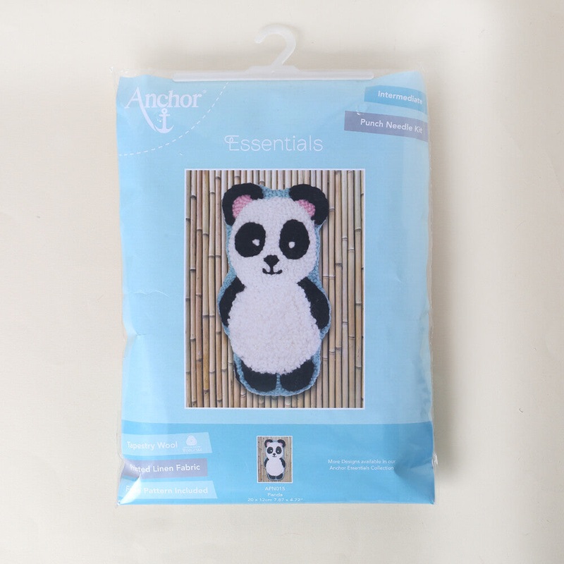 Anchor 20x12cm (3D) Punch Needle Kit, Panda  – APN015