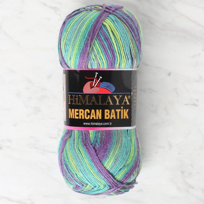 Himalaya Mercan Batik Knitting Yarn, Variegated – 59523