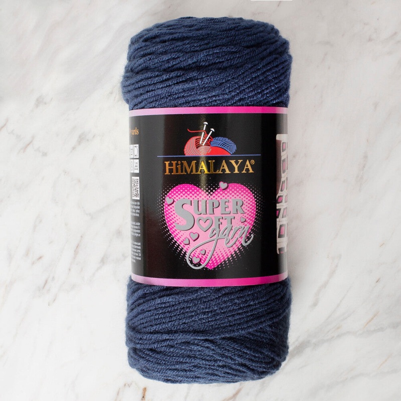 Himalaya Super Soft 200 gr Yarn, Light Navy Blue – 80845
