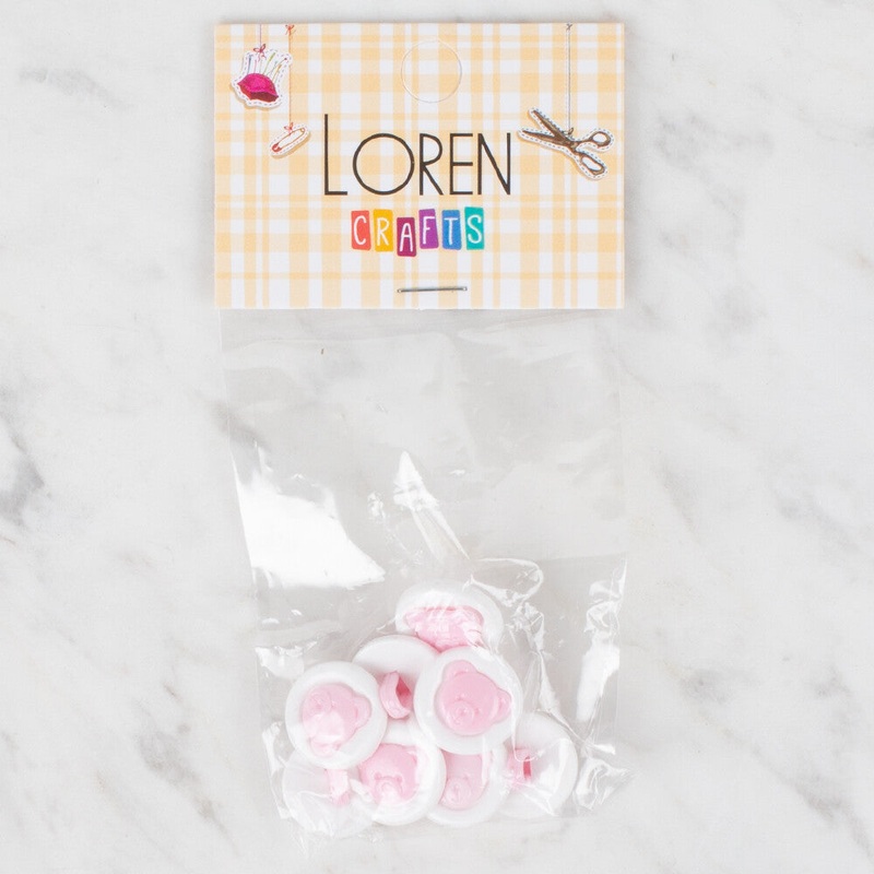 Loren Crafts 8 Pack Button – 420