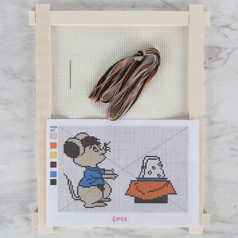 Loren Cross Stitch Kit, Mouse – 231