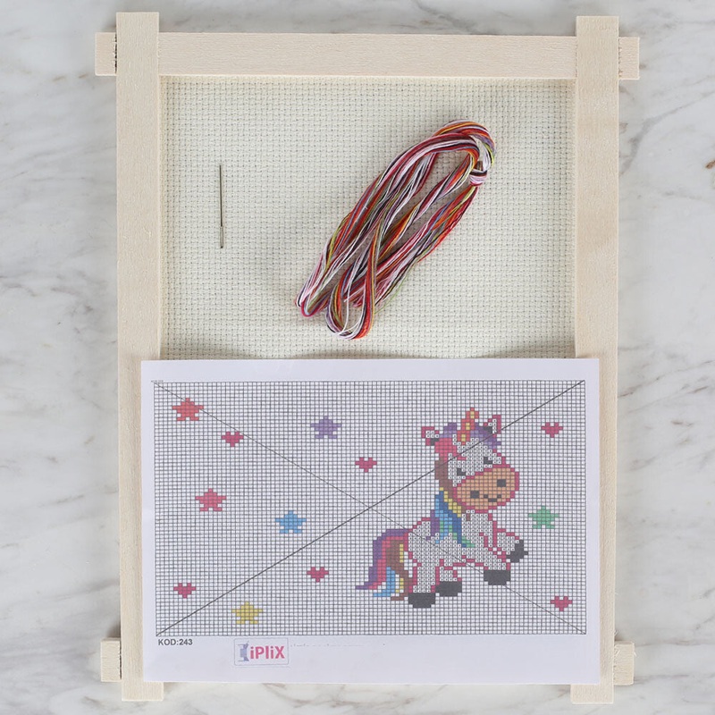 Loren Cross Stitch Kit, Unicorn – 243