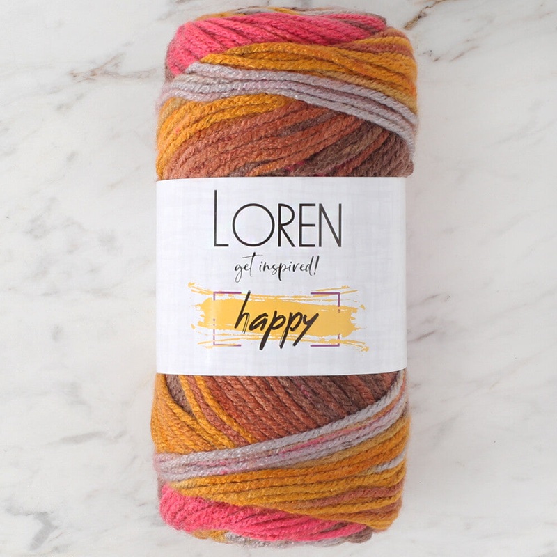 Loren Happy Knitting Yarn, Variegated – RH012