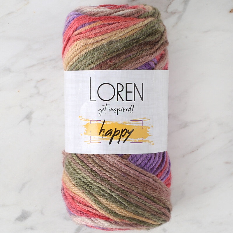 Loren Happy Knitting Yarn, Variegated – RH014