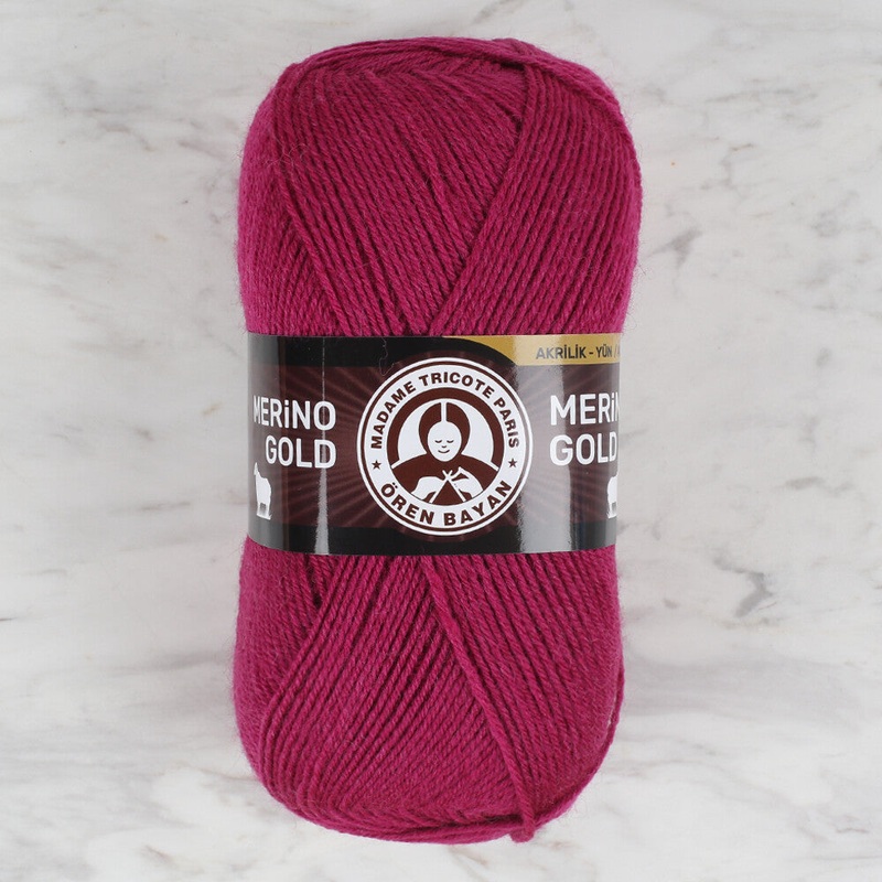 Madame Tricote Paris Merino Gold Knitting Yarn, Plum – 103