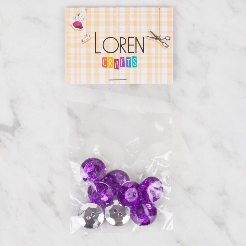 Loren Crafts 8 Pack Button – 218