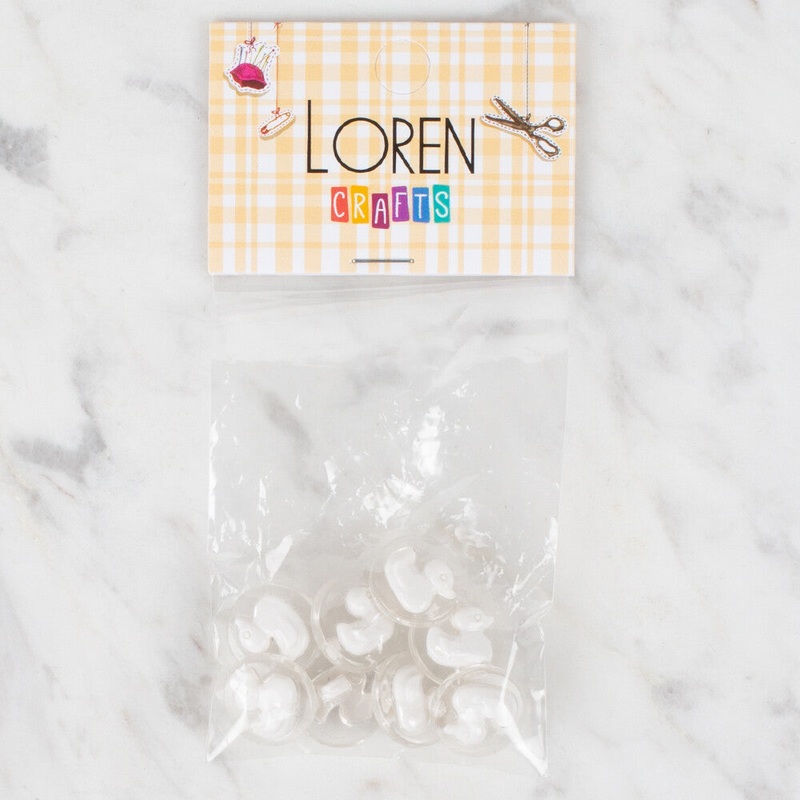 Loren Crafts 8 Pack Duck Button – 273